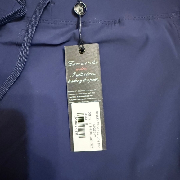 Greyson Clothier Phoenix Women's Blue Jogger Pants Midnight Blue Size Medium NWT - Picture 3 of 4